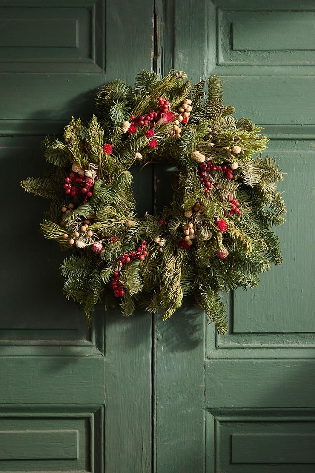 Fresh Greens + Berries Wreath #6
