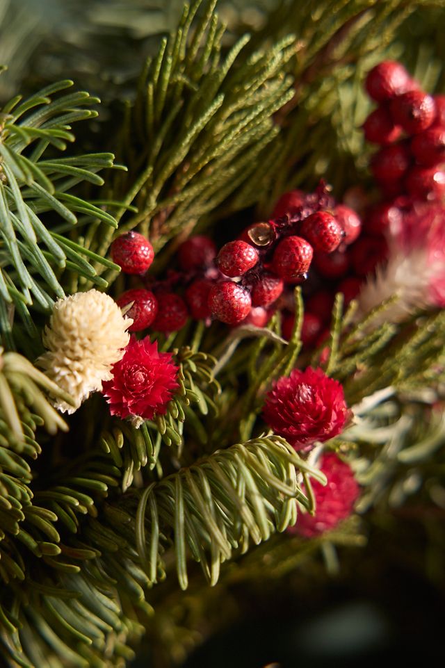 Fresh Greens + Berries Wreath #7