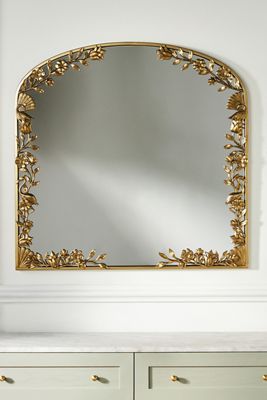 Heritage Round framed mirror - Gold Leaf