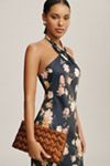 BHLDN Ruby Twist Halter Satin Gown
