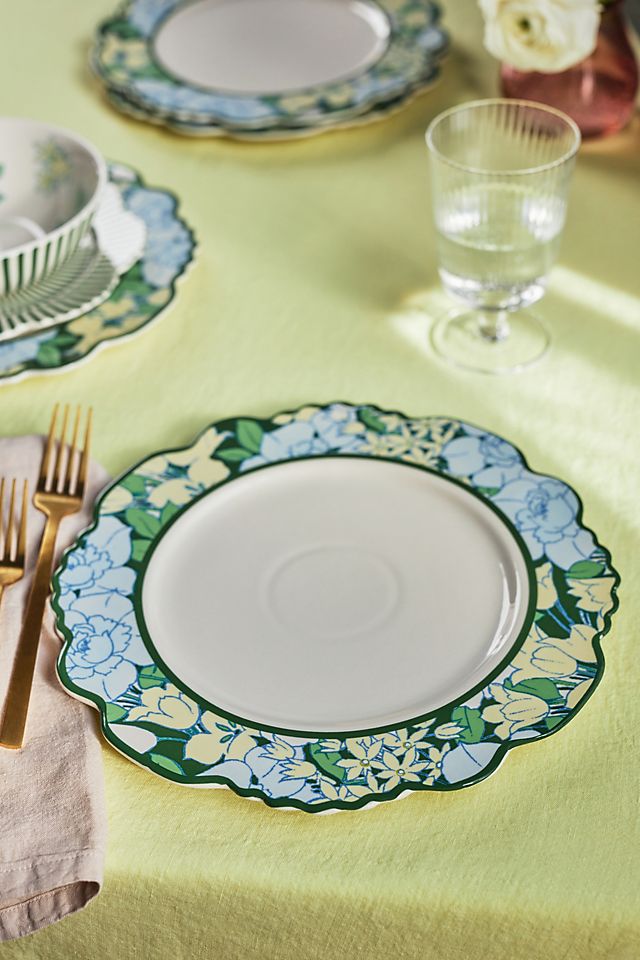 Lyla Floral Dinner Plates, Set of 4 | Anthropologie
