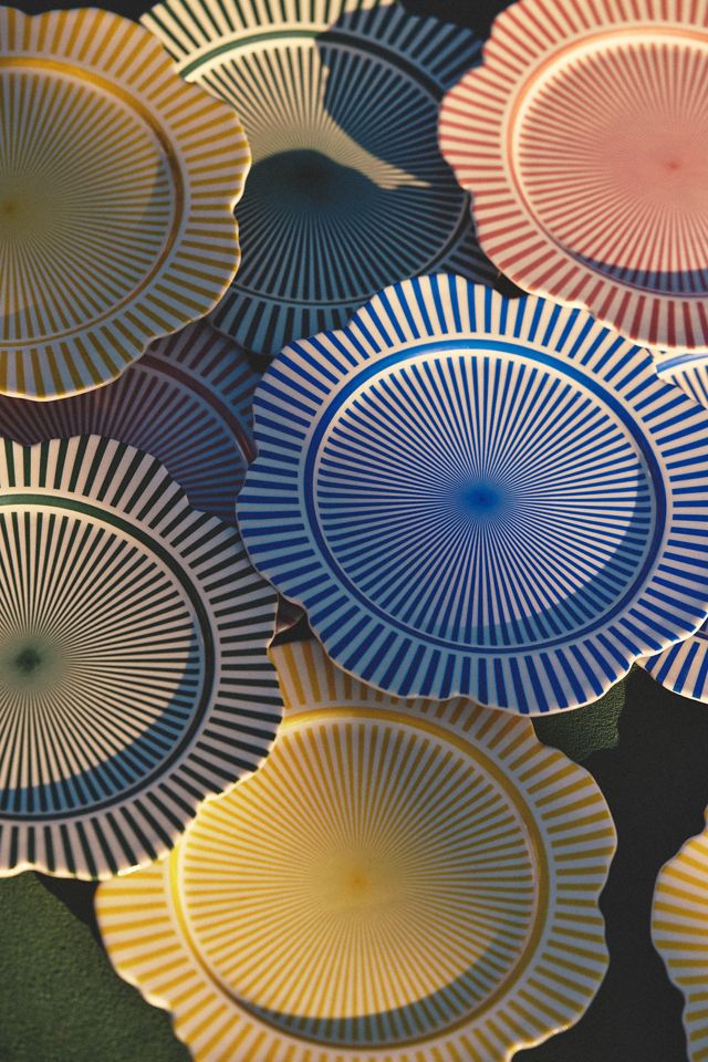 Lyla Striped Side Plates, Set of 4 #1