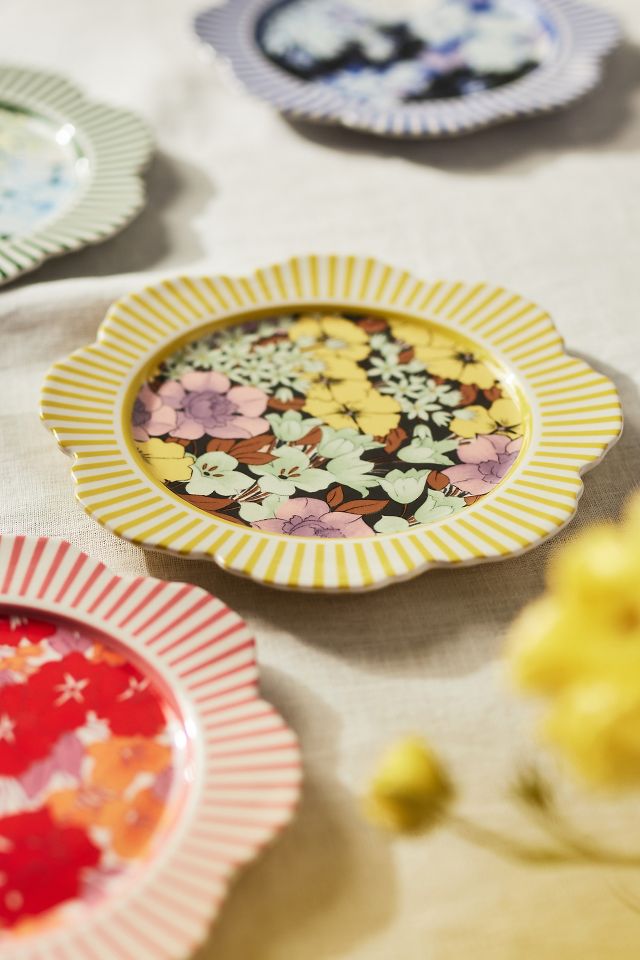 Floral dessert paper clearance plates