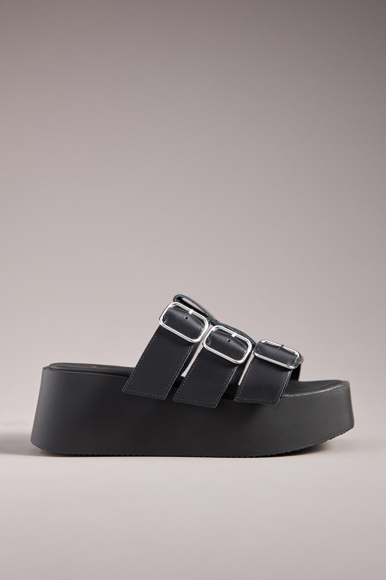 By Anthropologie Platform Triple-Strap Sandals