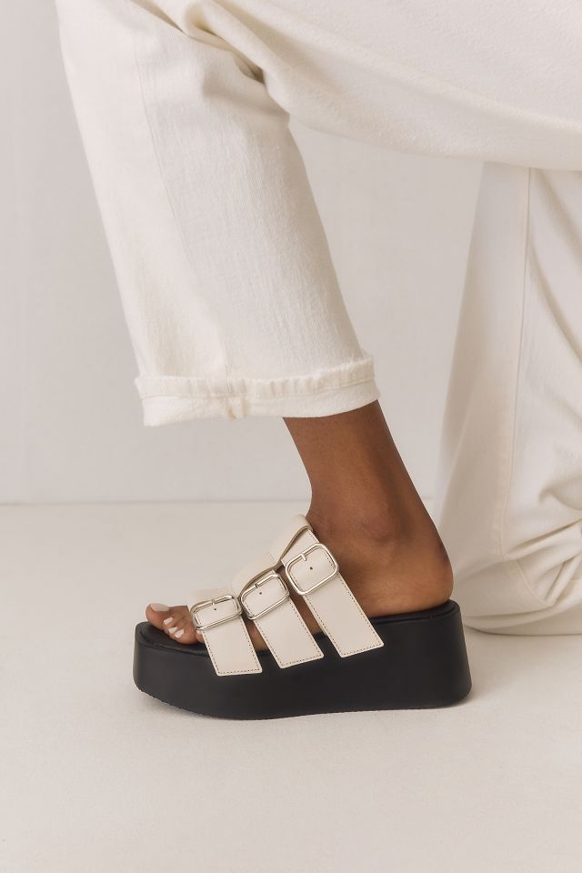 By Anthropologie Platform Triple-Strap Sandals | Anthropologie