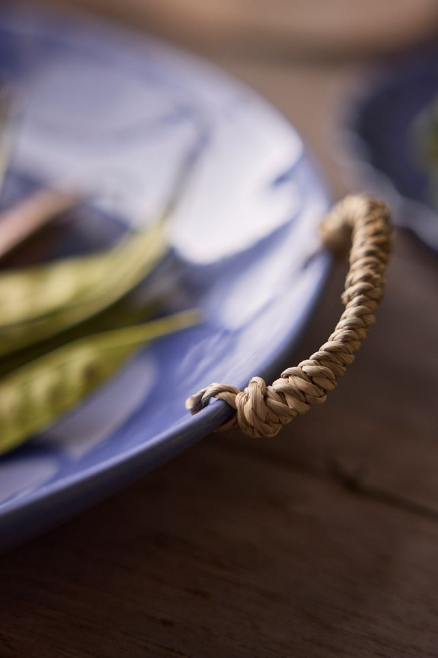 Indigo Stoneware Serving Platter #1