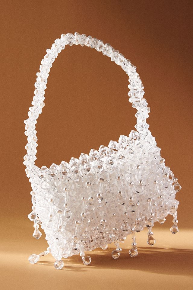 Clear cheap beaded bag