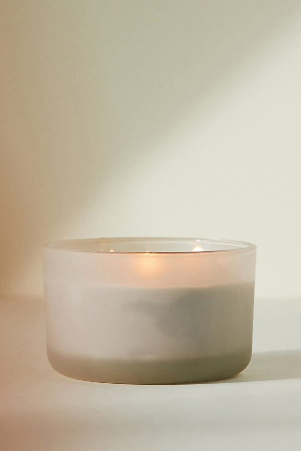 Days Last Light Woody Palo Santo Linen Boxed Candle In Neutral
