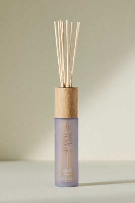 Days Last Light Floral Lavender Cashmere Glass Reed Diffuser In Purple