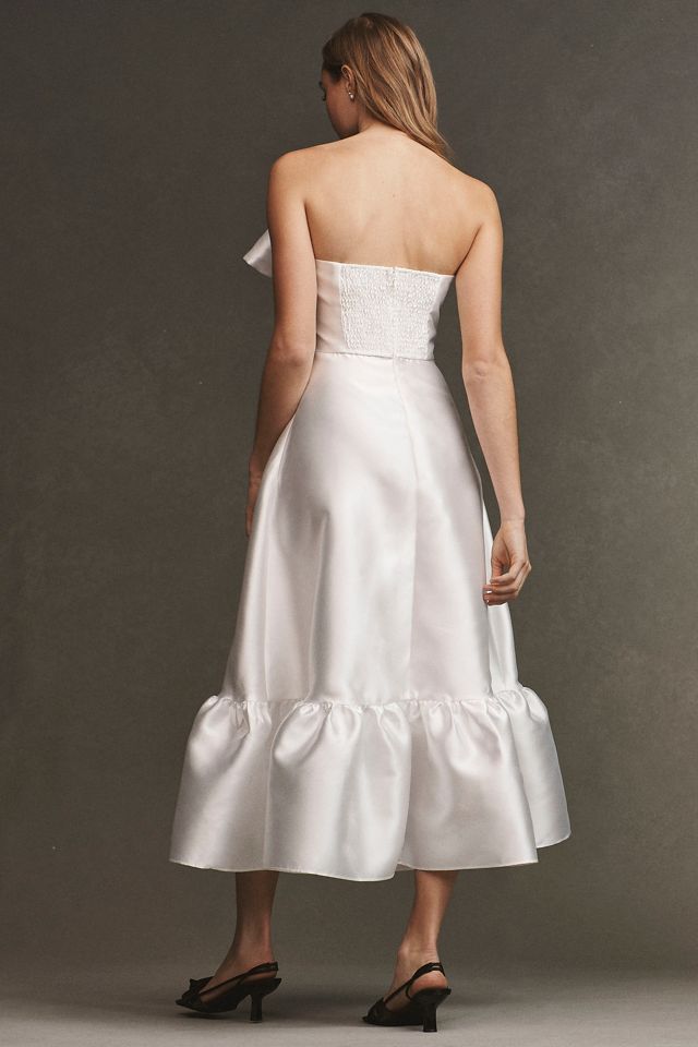 Hutch Strapless Crystal Bow-Tie Midi Dress #6