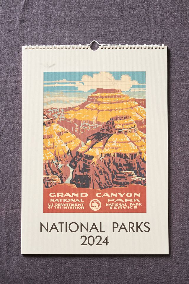 National Parks 2024 Wall Calendar Terrain