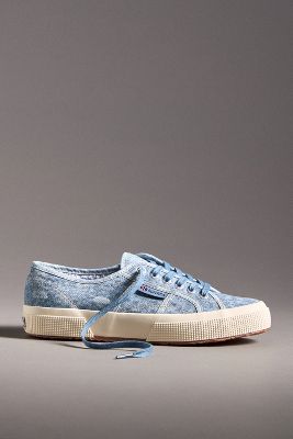 Shop Superga 2750 Cotton Denim Sneakers In Blue