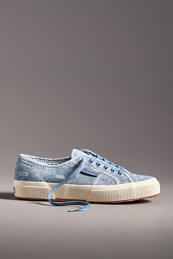Superga 2750 Cotton Denim Sneakers In Blue