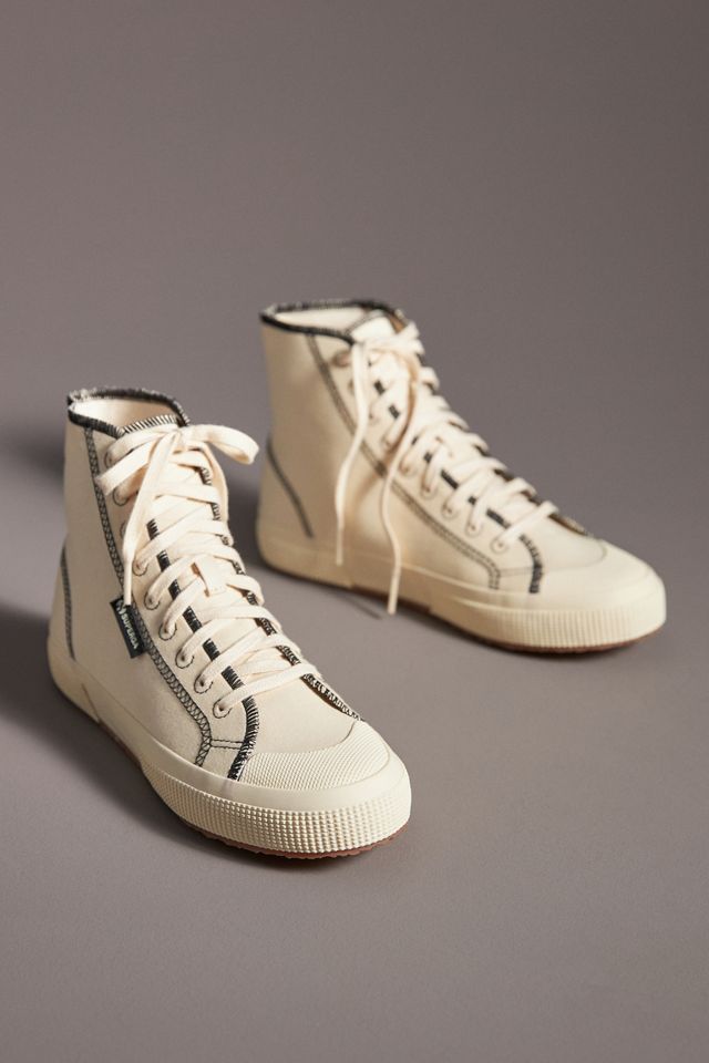 Superga 2295 Drill Overlock Stitching High-Top Sneakers | Anthropologie