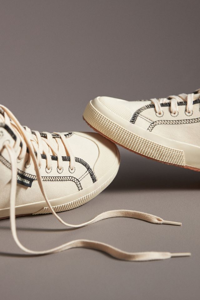 Superga 2295 Drill Overlock Stitching High-Top Sneakers | Anthropologie