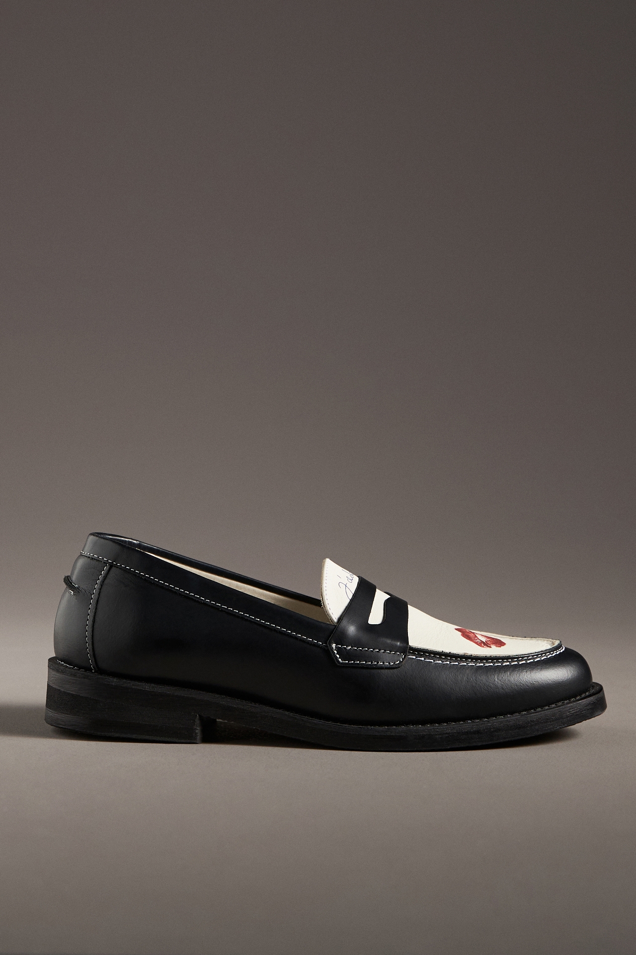 Duke + Dexter Printed Loafers