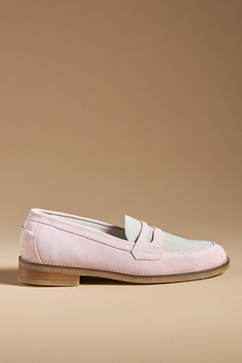 Duke & Dexter Penny Loafers In Pink