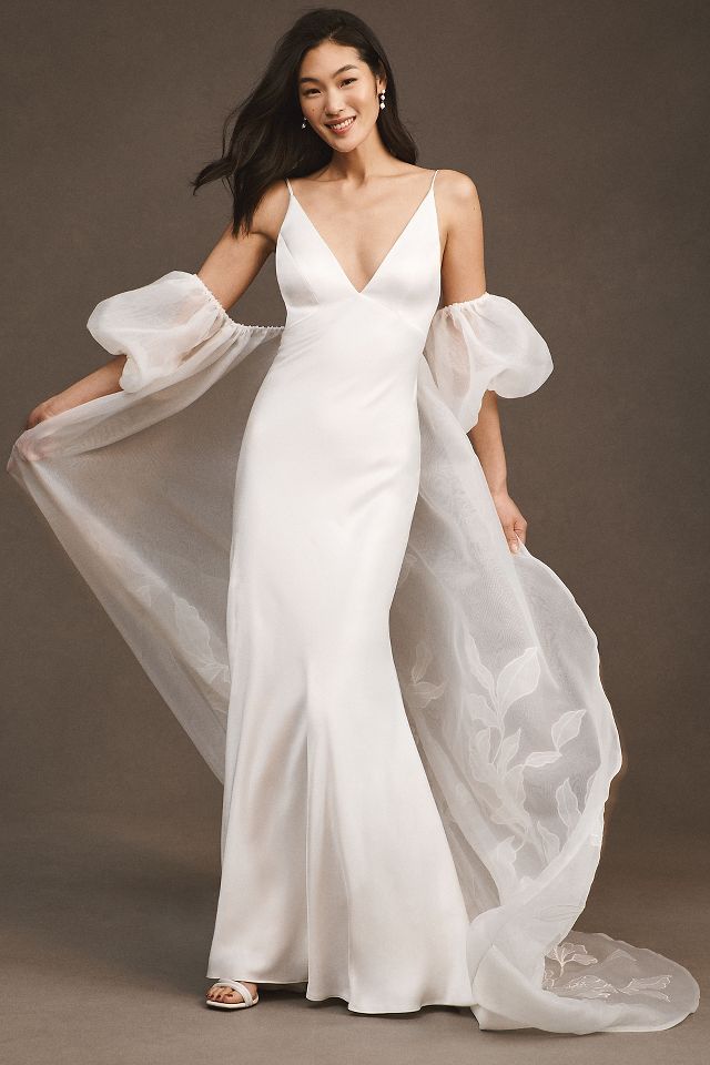 Jenny Yoo Giselle Puff Sleeve Bridal Cape