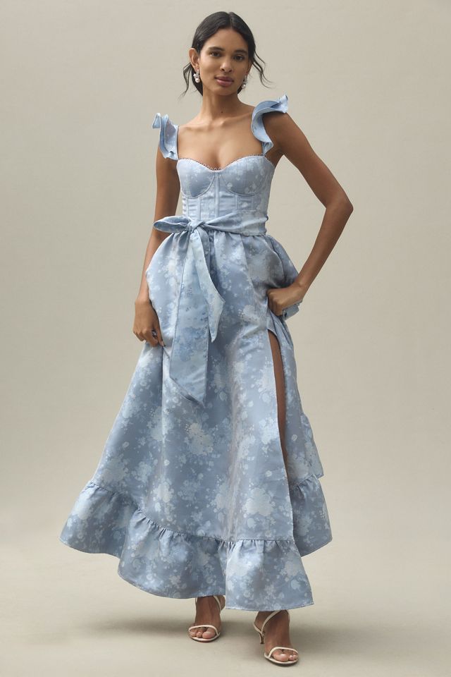 【Anthropologie】V. Chapman 花柄ロングドレス Anthropologie】V. Chapman 花柄ロングドレス パーティードレス