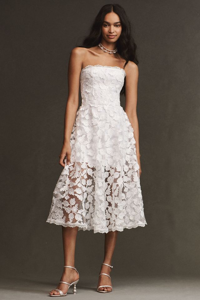 Helsi Florence Strapless A-Line Midi Dress | Anthropologie