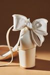 Badgley Mischka Amora Pearl-Strap Satin Heels