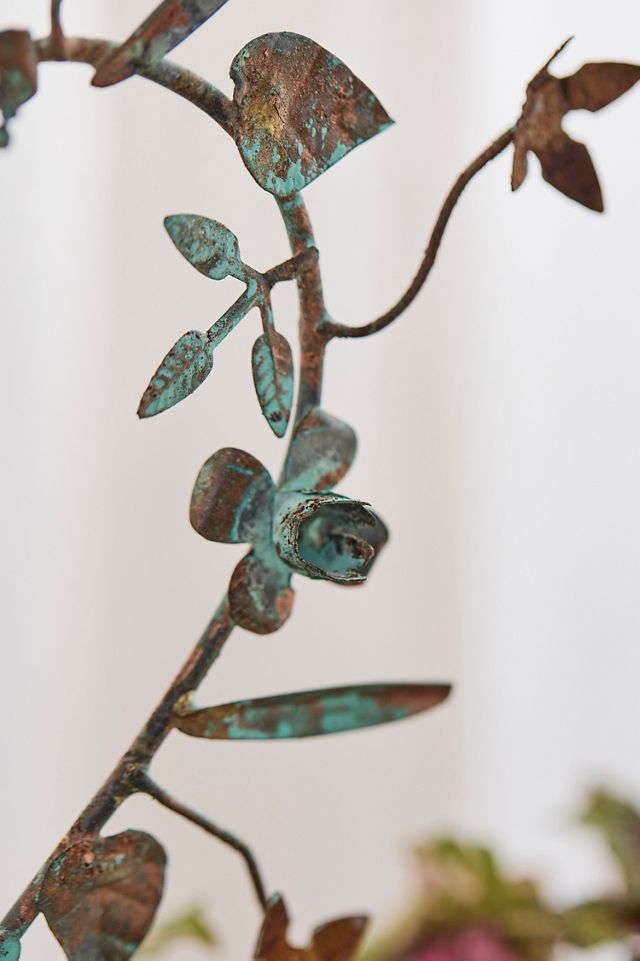 Verdigris Garden Heart Stake #1