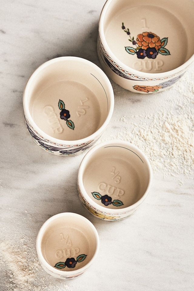 Turkuaz Kitchen Posy Measuring Cups, Set of 4 #2