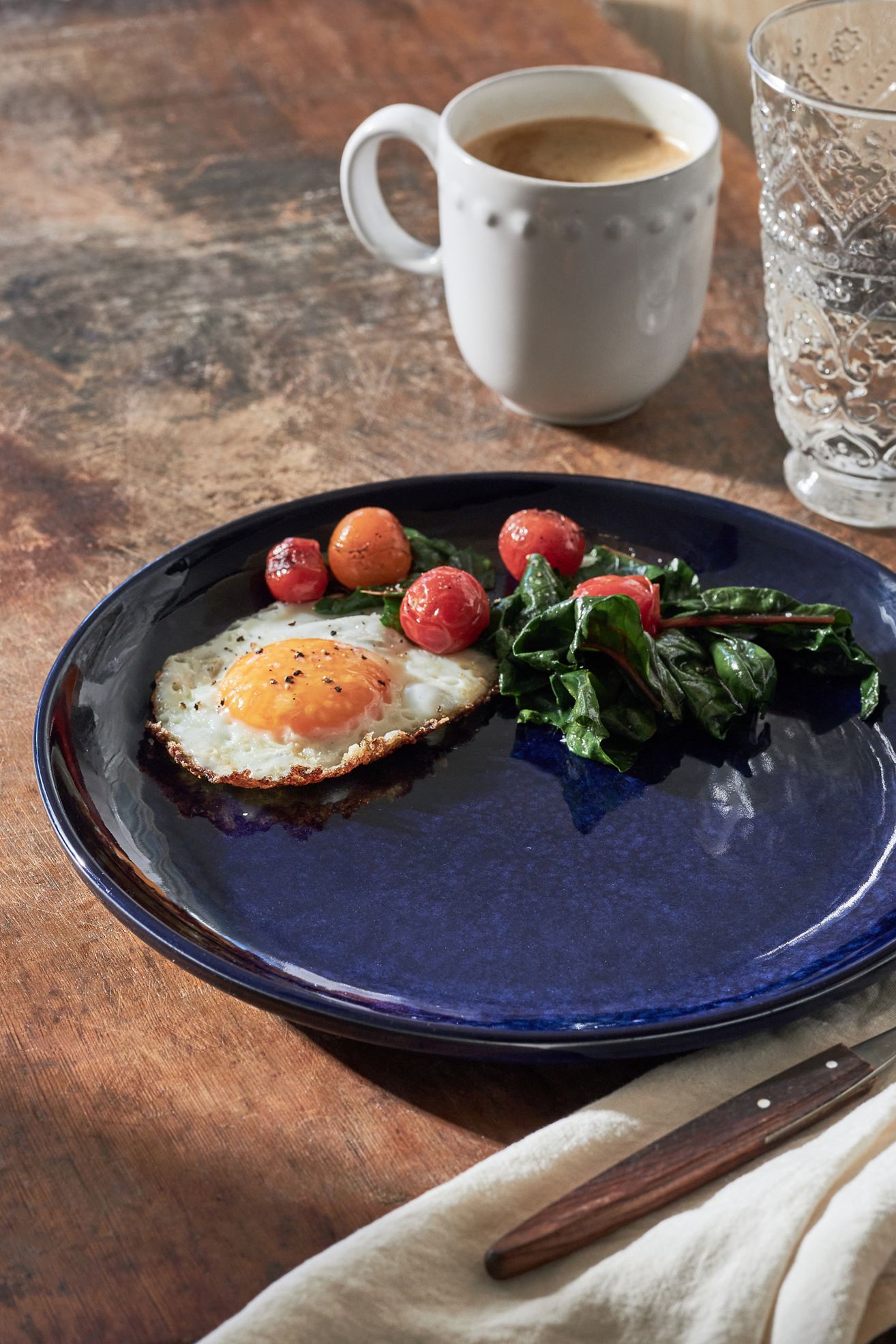 The Rowen Portuguese Stoneware Dinner Plates, Set of 4 - Ink, Set Of 4