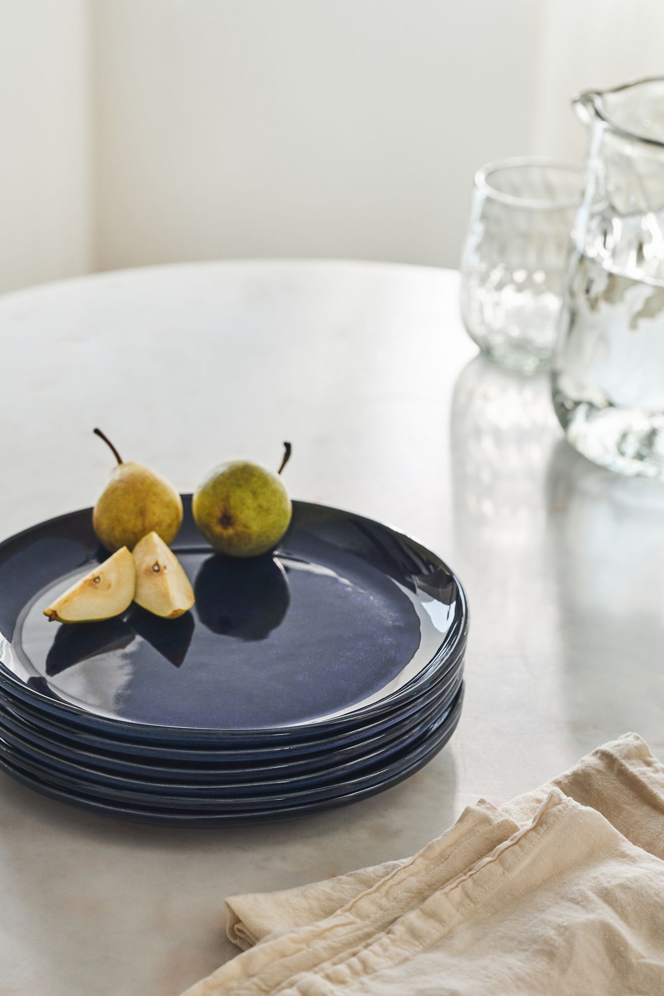 The Rowen Portuguese Stoneware Side Plates, Set of 4 - Ink, Set Of 4