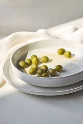 Anthropologie The Rowen Portuguese Stoneware Low Bowls, Set Of 4