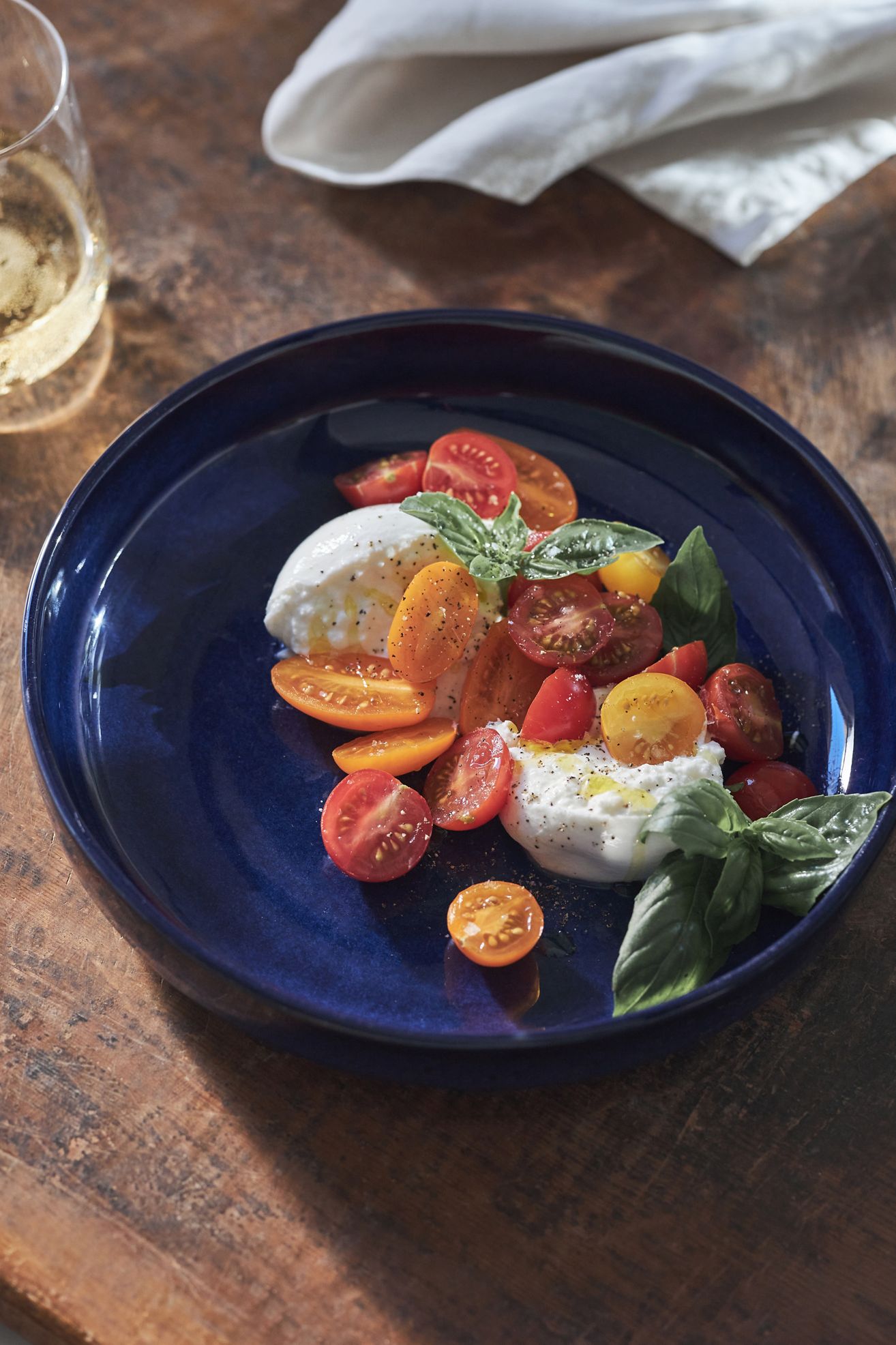 The Rowen Portuguese Stoneware Low Bowls, Set of 4 - Ink, Set Of 4