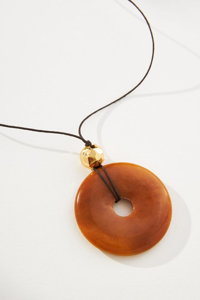 Frasier Sterling Smooth Stone Necklace #2