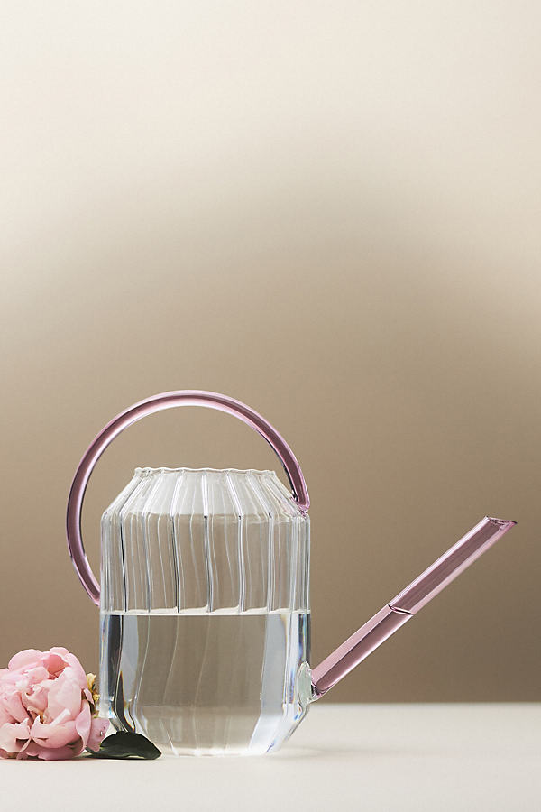 Anthropologie Ulla Glass Watering Can In Transparent
