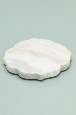 Anthropologie Alessandra Marble Coaster In Multicolor