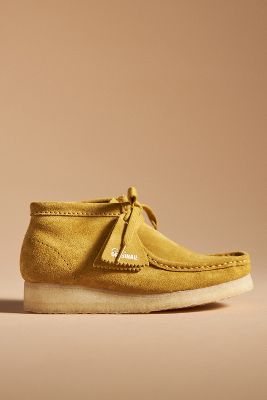 Shop Clarks Wallabee Boots In Green
