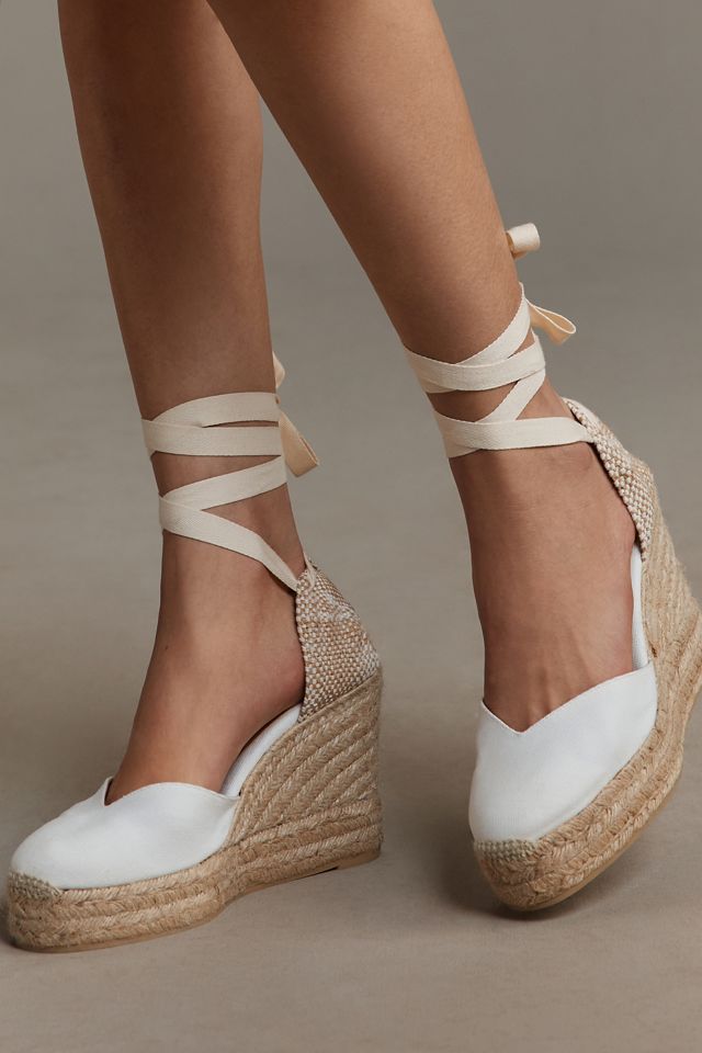 Castañer Chiara Wrap Espadrille Wedge Heels #4