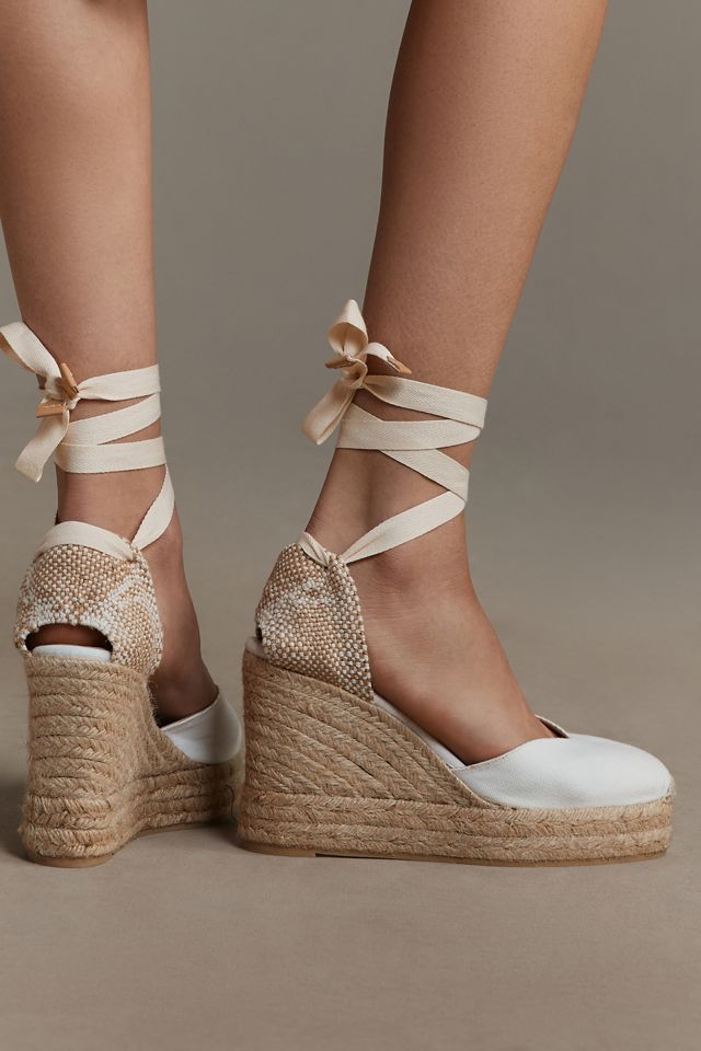 Castañer Chiara Wrap Espadrille Wedge Heels #5