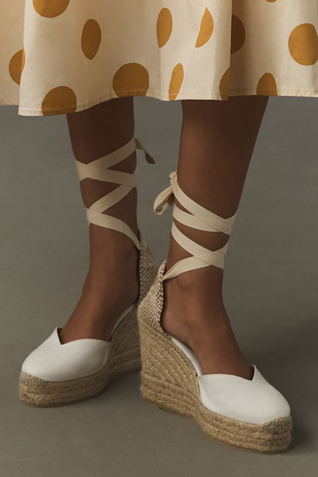 Castañer Chiara Wrap Espadrille Wedge Heels #1