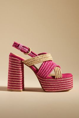 Shop Castaã±er Fulvia Heels In Pink