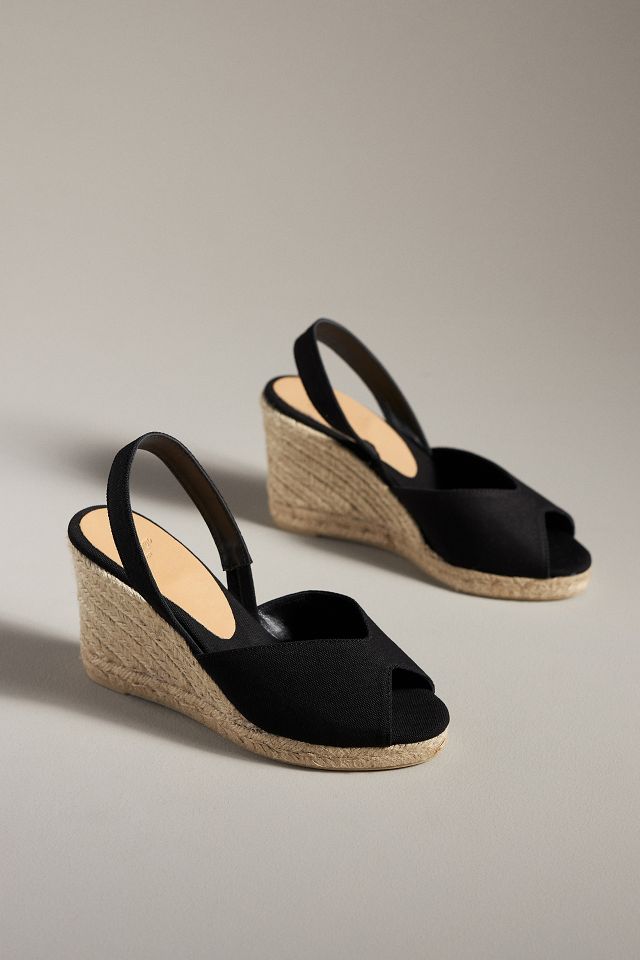 Castañer Brisa Slingback Wedge Heels Anthropologie