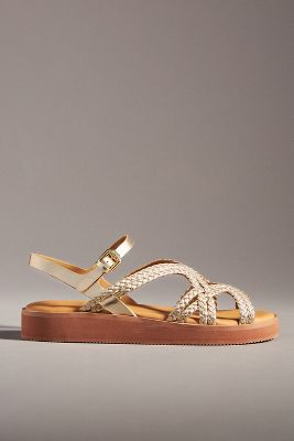 Shop See By Chloé Sansa Strappy Sandals In Gold