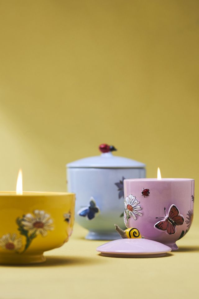 Faye Fruity White Amber Mandarin Ceramic Candle #2