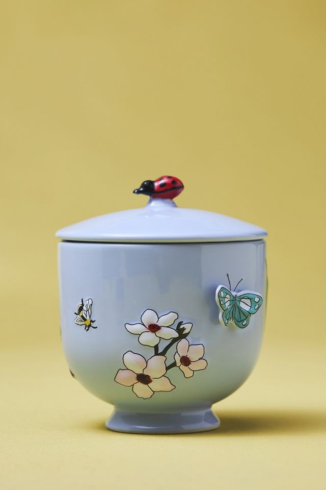 Faye Fruity White Amber Mandarin Ceramic Candle #1