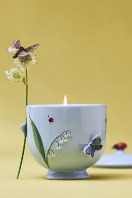 Faye Fruity White Amber Mandarin Ceramic Candle