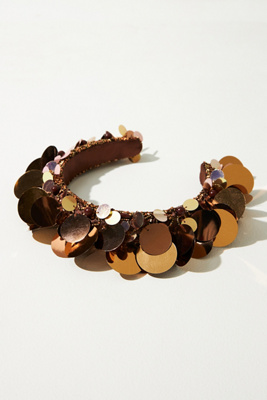 Llani Iridescent Paillette Headband Minnie Mouse Exclusive Iridescent All-Over Print Sequin Ear  main image 4