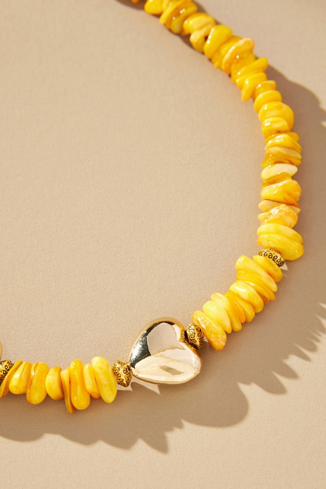 Logan Tay Orange Slice Heart Necklace #1