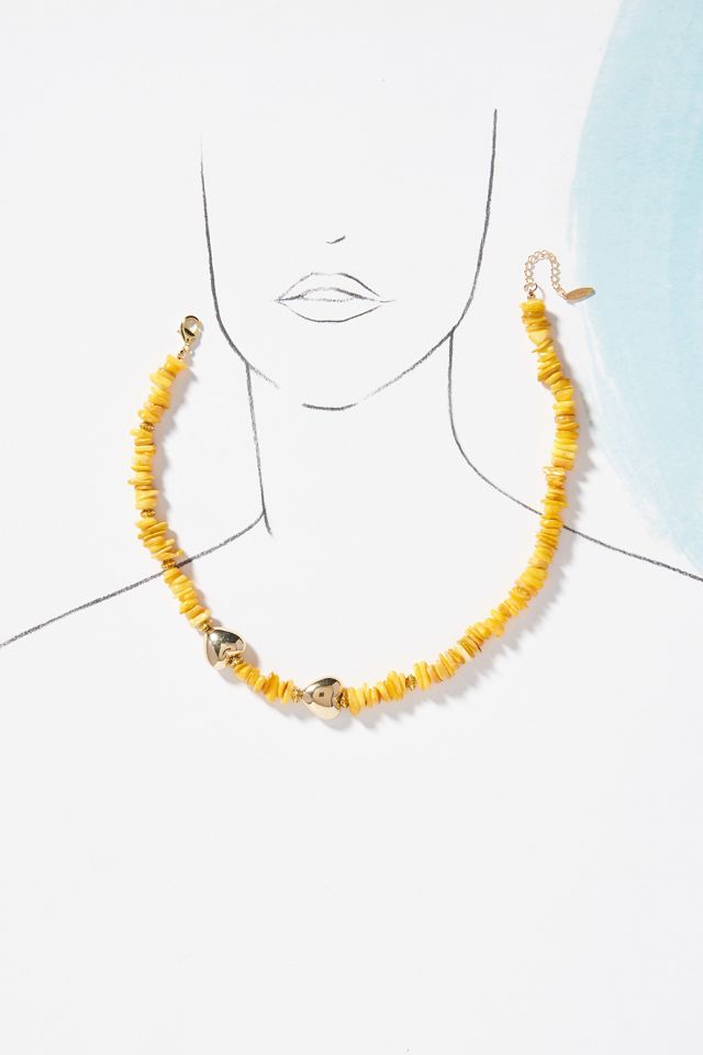 Logan Tay Orange Slice Heart Necklace #2