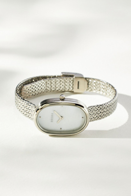 Breda Jane Tethered Metal Watch In Silver