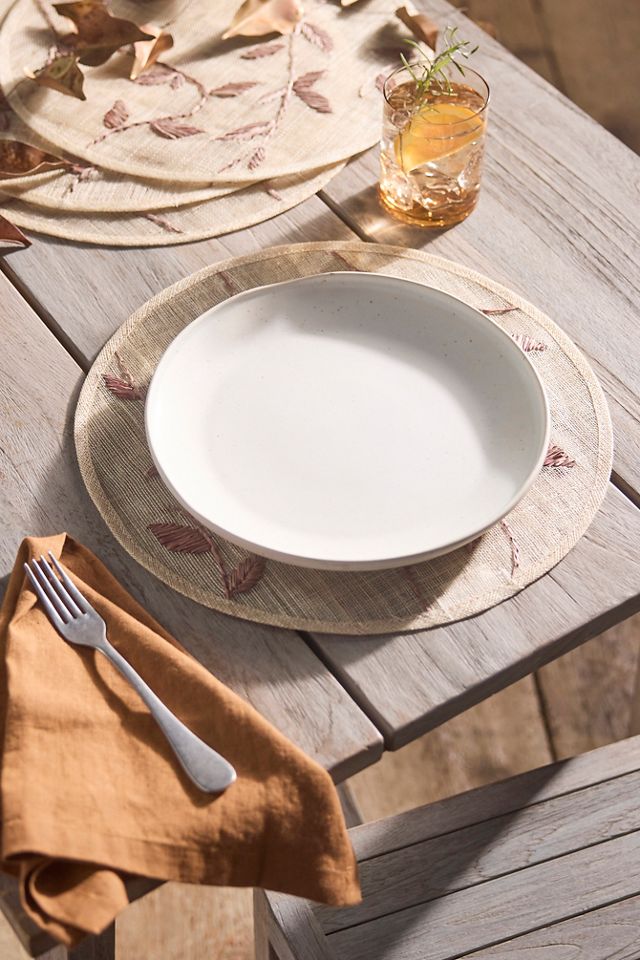 Leafy Round Placemats, Set of 4 #1