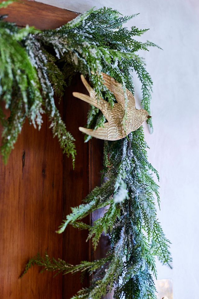 Golden Bird Ornaments, Set of 2 #2